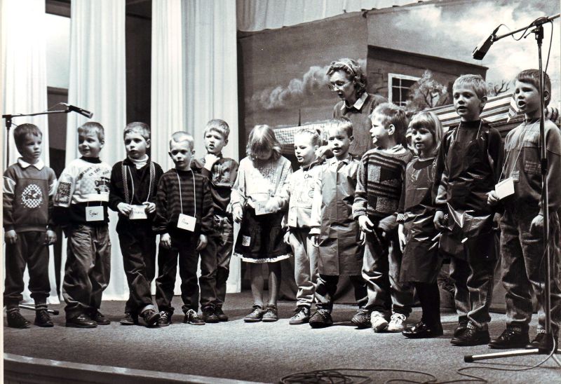 Kleuters spelen musical